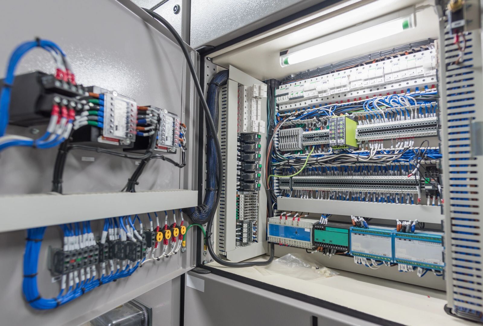 Wired industrial control panel